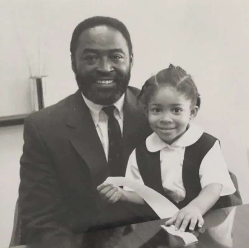 Father and daughter having an important conversation