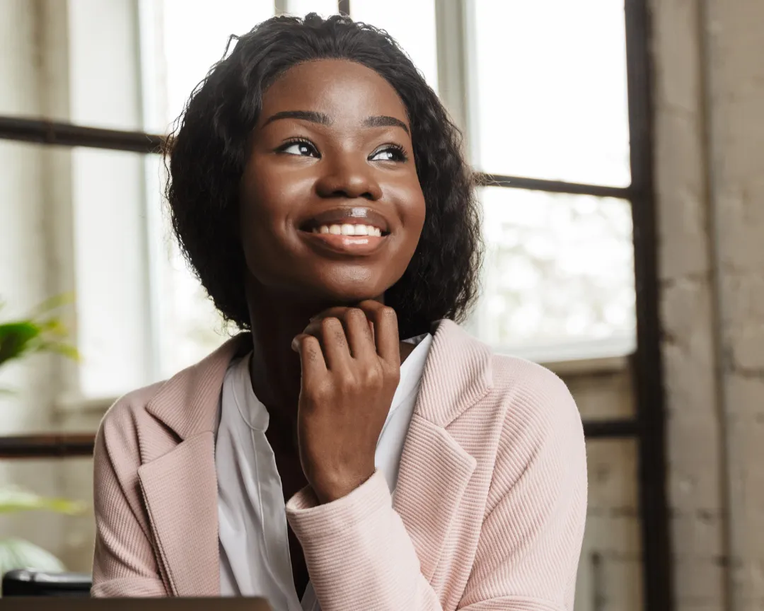 Woman confidently posing - representing self-identity